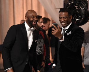 Jerry Rice y Deion Sanders se divirtieron durante la filmación