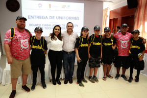 Los jugadores cancunenses listos para competir en el Nacional de Tochito. Foto: cortesía de Francisco Méndez Pérez