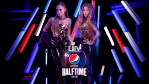 Promocional de Jennifer López y Shakira para su espectáculo del Super Bowl LIV. Foto: cortesía de la NFL.