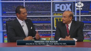 Ricardo García Ochoa y Fernando Von Rossum Garza durante inolvidable transmisión de Fox Sports (Foto tomada de internet)