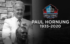 En el Salón de la Fama del fútbol americano profesional así rinden tributo aa la memoria del recién fallecido Paul Hornung. Foto tomada del sitio de internet del Pro Football Hall of Fame
