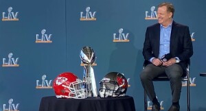 Roger Goodell ofreció su tradicional informe de la NFL en la semana previa del Super Bowl LV. Foto tomada de internet